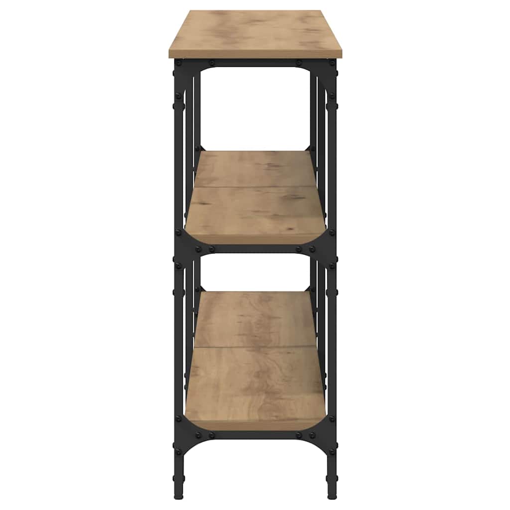 Konsolbord artisan eg 200 x 29 x 75 cm Samlet træ og metal