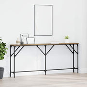 Konsolbord artisan eg 180 x 23 x 75 cm Laminat træ og metal