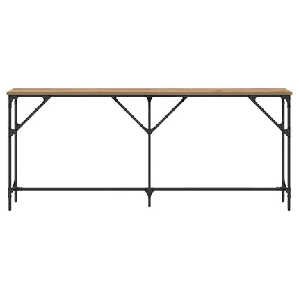 Konsolbord artisan eg 180 x 23 x 75 cm Laminat træ og metal