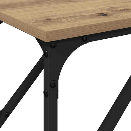 Konsolbord artisan eg 200 x 29 x 75 cm Laminat træ og metal