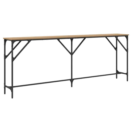 Konsolbord artisan eg 200 x 29 x 75 cm Laminat træ og metal