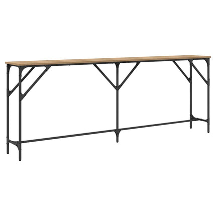 Konsolbord artisan eg 200 x 29 x 75 cm Laminat træ og metal