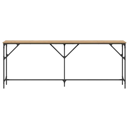 Konsolbord artisan eg 200 x 29 x 75 cm Laminat træ og metal