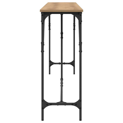 Konsolbord artisan eg 200 x 29 x 75 cm Laminat træ og metal