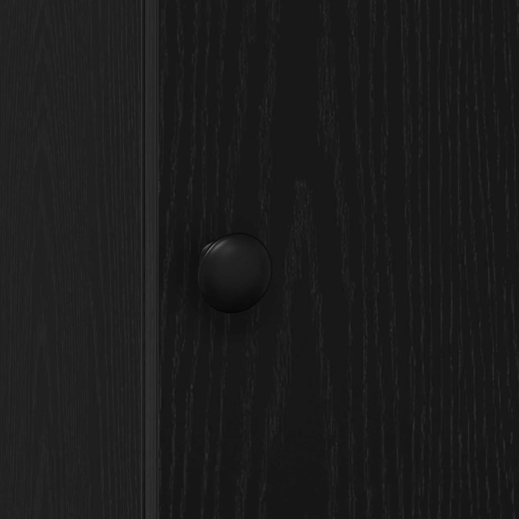 Køkken skænk med skuffe med hylde Sort eg 32 x 50 x 180 cm