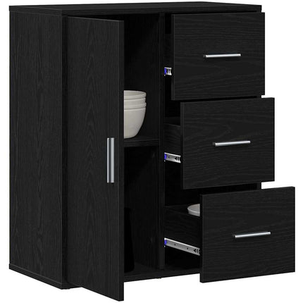 Sideboard Sort eg 60 x 31 x 70 cm Konstrueret træ