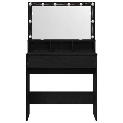Klædeskab Sort eg 80 x 41 x 134,5 cm Konstrueret træ