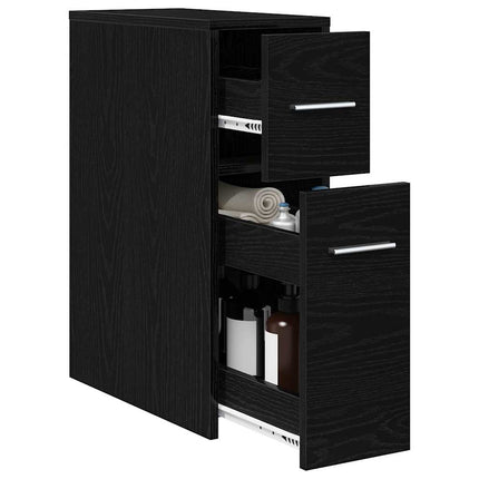 Badeværelsesmøbel sæt 22 x 44 x 61.5 cm Konstrueret træ Sort eg