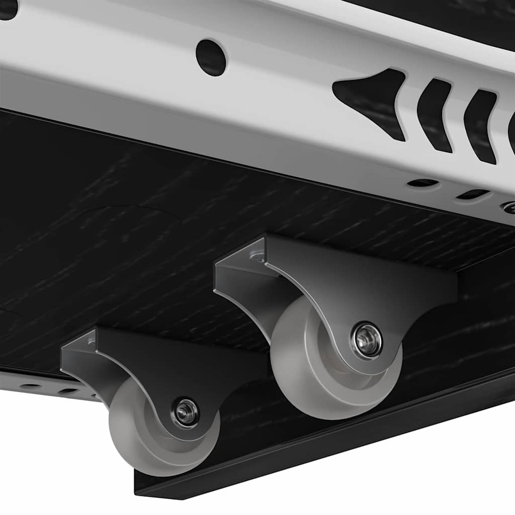 Badeværelsesmøbel sæt Sort eg 80 x 18 x 60 cm Konstrueret træ