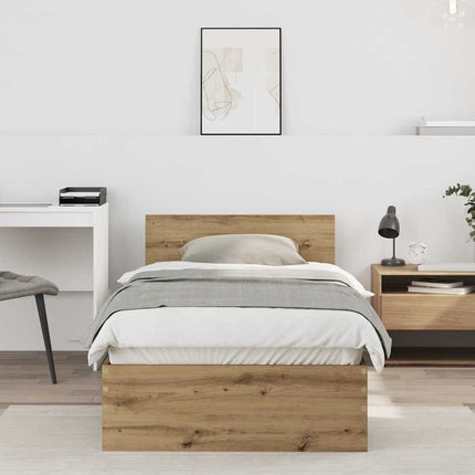 Sengestel Artisan Egetræ 75 x 190 cm Konstrueret træ