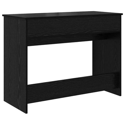 Kosmetikbord med skuffe med opbevaring Sort eg 100 x 45 x 76 cm