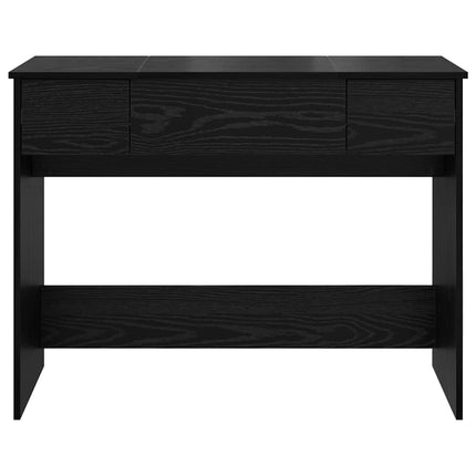 Kosmetikbord med skuffe med opbevaring Sort eg 100 x 45 x 76 cm