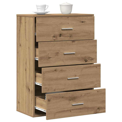 Sideboard Artisan Egetræ 60 x 31 x 84 cm Konstrueret træ