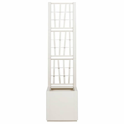 Havekrukke med trellis Hvid 36 x 36 x 140 cm PP