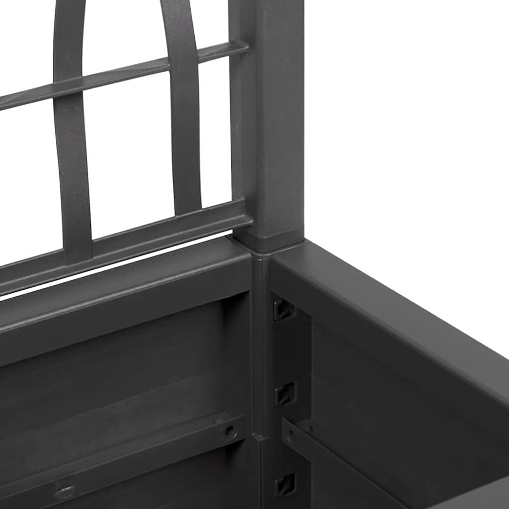 Have Blomsterkrukke Antracit 36 x 36 x 140 cm Polypropylen