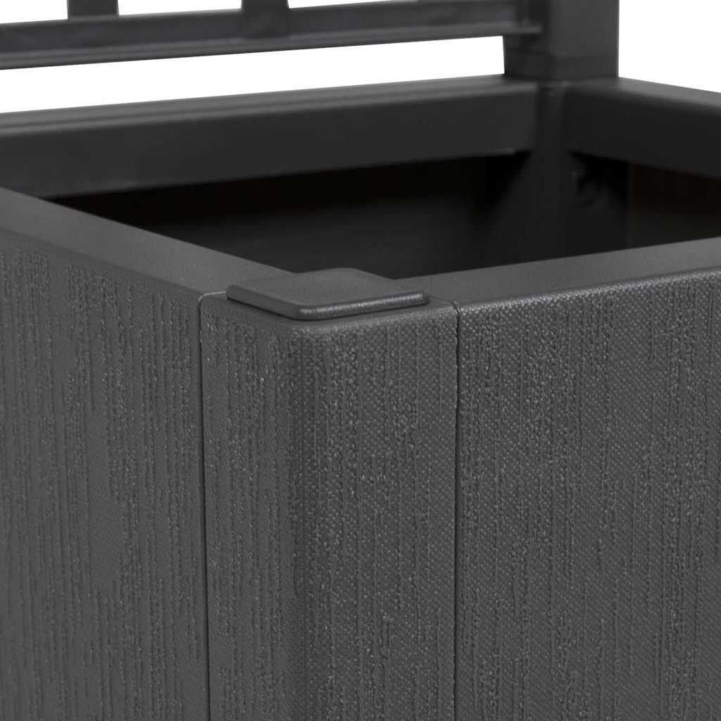 Have Blomsterkrukke Antracit 36 x 36 x 140 cm Polypropylen