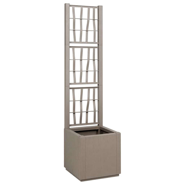 Havekrukke med trellis Lys Brun 36 x 36 x 140 cm PP