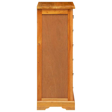 Skuffeskab Naturfarvet 45 x 35 x 100,5 cm Massiv Mahogni
