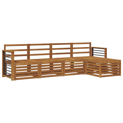 Sofasæt 5 pcs Naturfarvet Massivt Akacietræ