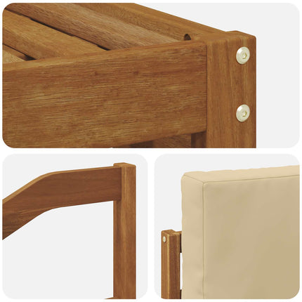 Udendørs sofagruppe 5 stk. Naturlig og Beige