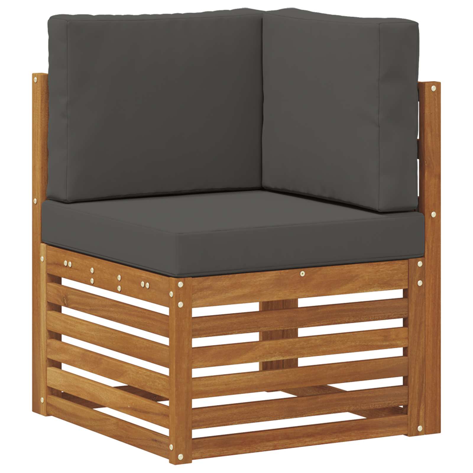 Sektionalsofa sæt med pude 7 pcs Naturlig og Antracit