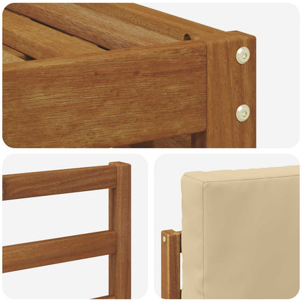 Udendørs sofagruppe 7 stk. Naturlig og Beige