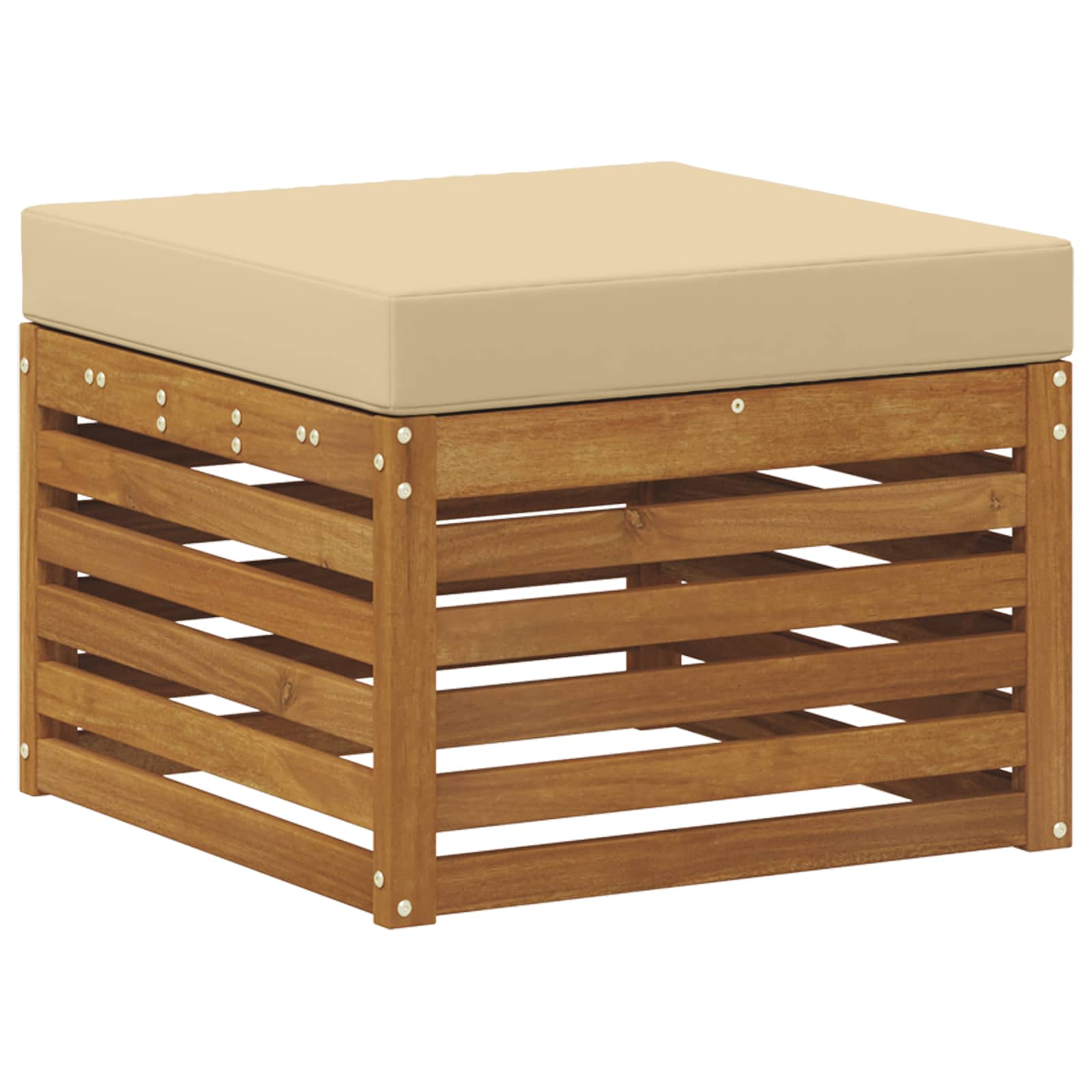 Sektionalsofa sæt med pude 7 pcs Naturlig og Beige