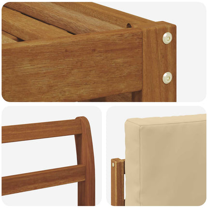 Udendørs sofagruppe 7 stk. Naturlig og Beige