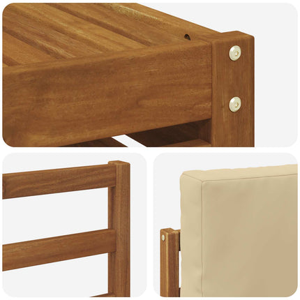 Udendørs sofagruppe 8 stk. Naturlig og Beige