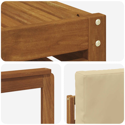 Udendørs sofagruppe 8 stk. Naturlig og Beige
