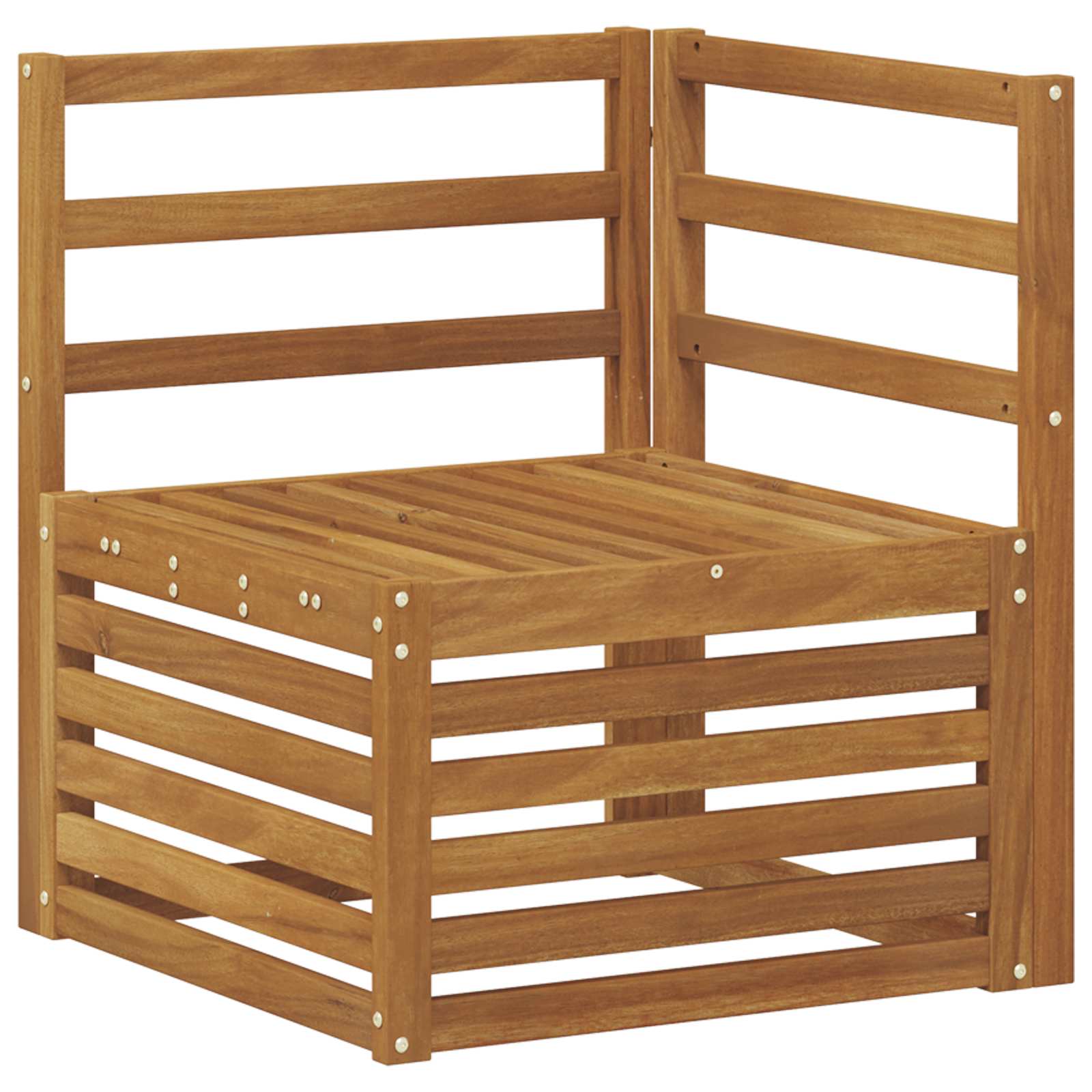 Udendørs sofagruppe 8 pcs Naturfarvet Massivt Akacietræ
