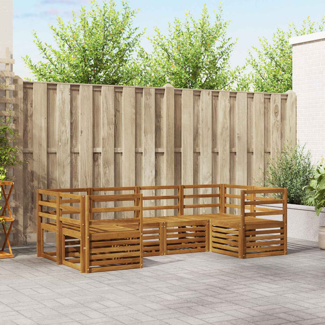 Sektionalsofa sæt 6 pcs Naturfarvet