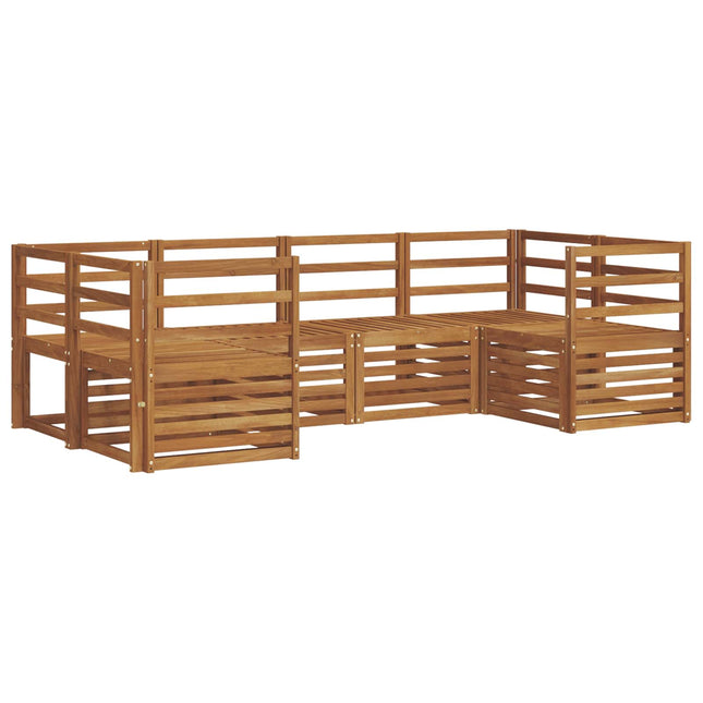 Sektionalsofa sæt 6 pcs Naturfarvet