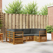 Sektionalsofa sæt med pude 6 pcs Naturlig og Antracit