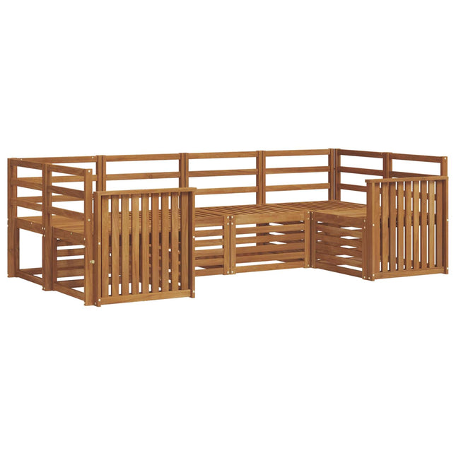 Sektionalsofa sæt 6 pcs Naturfarvet