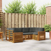 Sektionalsofa sæt med pude 6 pcs Naturlig og Antracit