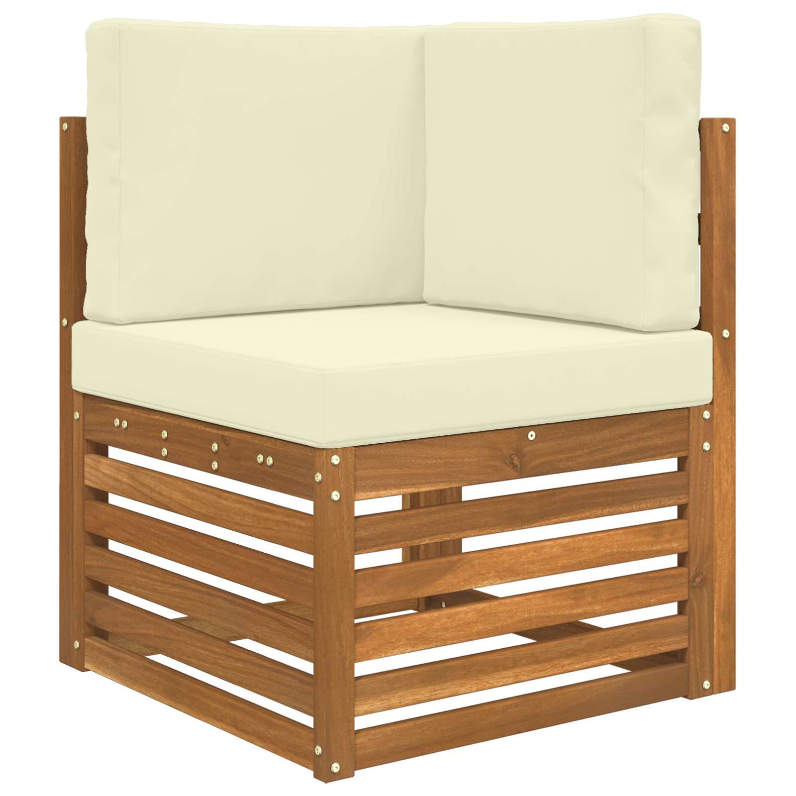Sektionalsofa sæt med pude 6 pcs Naturlig og Fløde