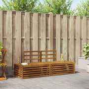 Udendørs sofagruppe 2 Stk Naturfarvet 182,5 x 63 x 73 cm