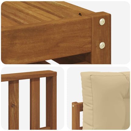 Udendørs sofagruppe 7 stk. Naturlig og Beige