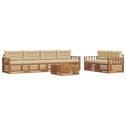 Udendørs sofagruppe 7 stk. Naturlig og Beige