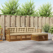 Udendørs sofagruppe Naturlig og Beige 245,5 x 162,5 x 73 cm