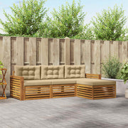 Udendørs sofagruppe Naturlig og Beige 257,5 x 162,5 x 73 cm