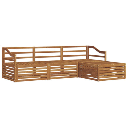 Udendørs sofagruppe Naturfarvet 245,5 x 162,5 x 73 cm