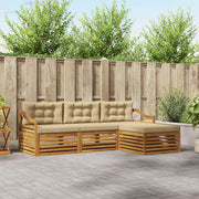 Udendørs sofagruppe Naturlig og Beige 245,5 x 162,5 x 73 cm