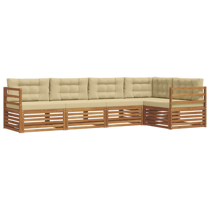 Udendørs sofagruppe 5 stk. Naturlig og Beige