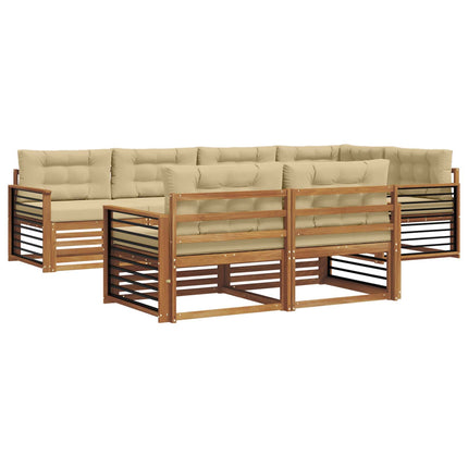 Udendørs sofagruppe 7 stk. Naturlig og Beige
