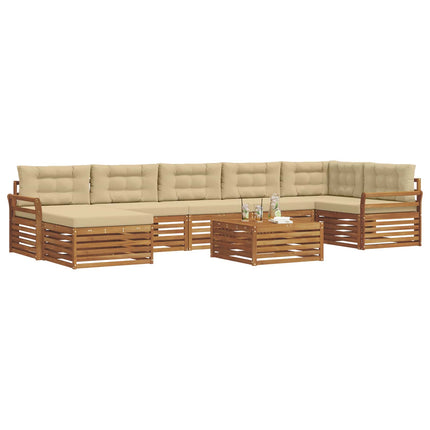 Udendørs sofagruppe 8 stk. Naturlig og Beige