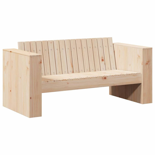 Havemøbelsofa Naturfarvet 134 x 60 x 62 cm Massiv fyrretræ