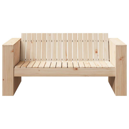 Havemøbelsofa Naturfarvet 134 x 60 x 62 cm Massiv fyrretræ