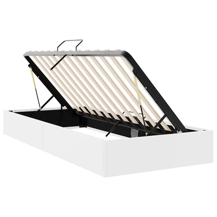 Opbevaringsseng med opbevaring Ren Hvid 100 x 190 cm Kunstlæder